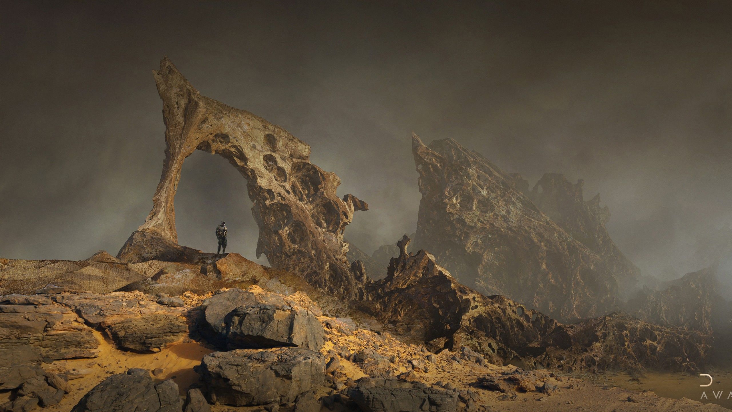 2560x1440 Arrakis HD Dune Awakening Wallpaper