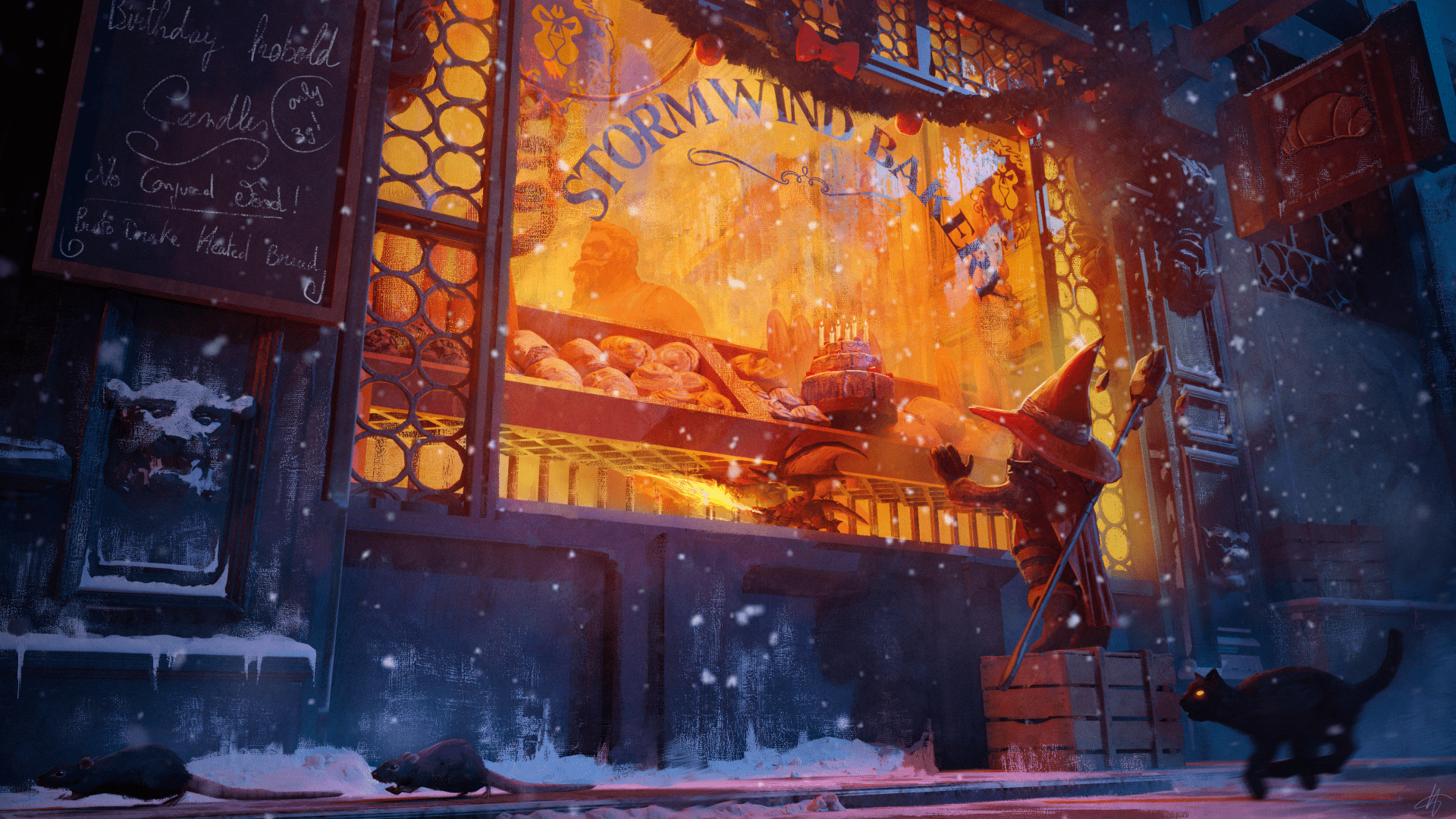1920x1080 A cold night in Stormwind