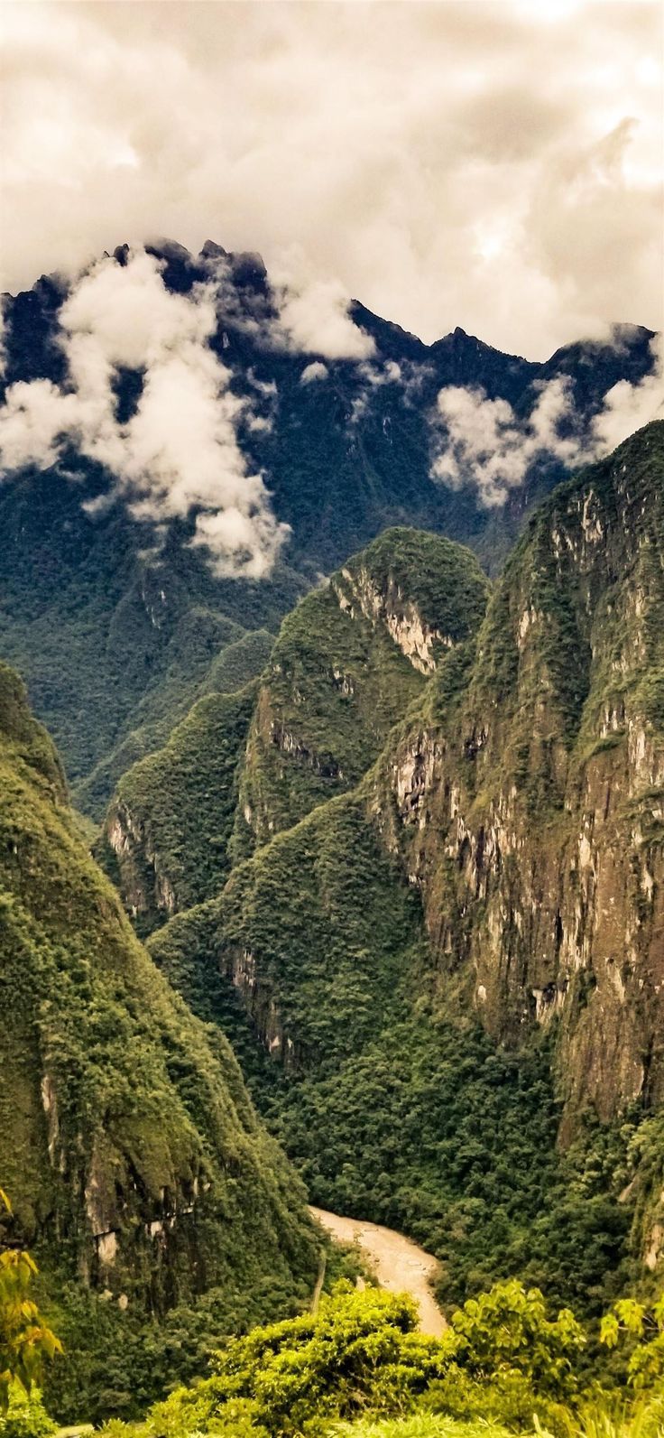 736x1593 Andes mountains of Peru near Machu Picchu OC iPhone 11 Wallpaper