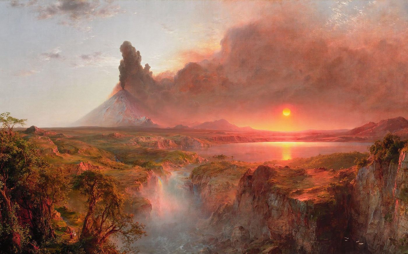 1400x874 The Andes Mural Wallpaper: Nature Wallpaper