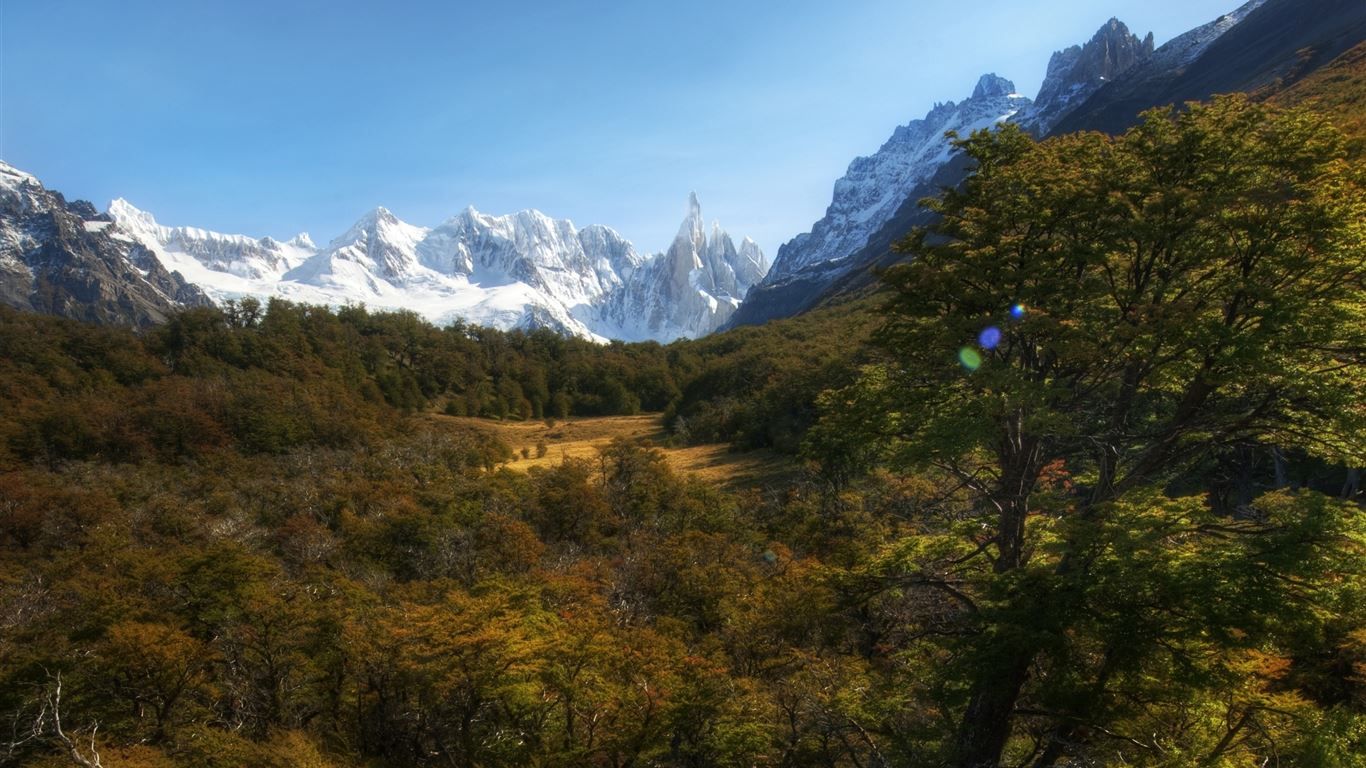 1366x768 Andes Mountains Patagonia Argentina MacBook Air Wallpaper Download