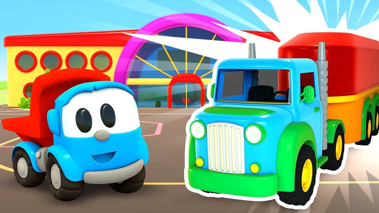 1280x720 Car cartoon for kids & baby cartoons full episodes. Leo the truck & street vehicles for kids
