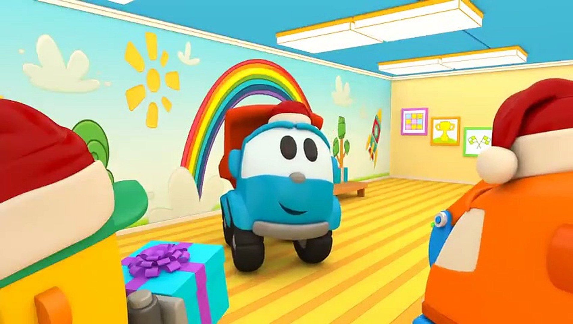 1908x1080 Leo the truck full episodes. Christmas cartoons & Christmas for kids. Christmas tree decorations