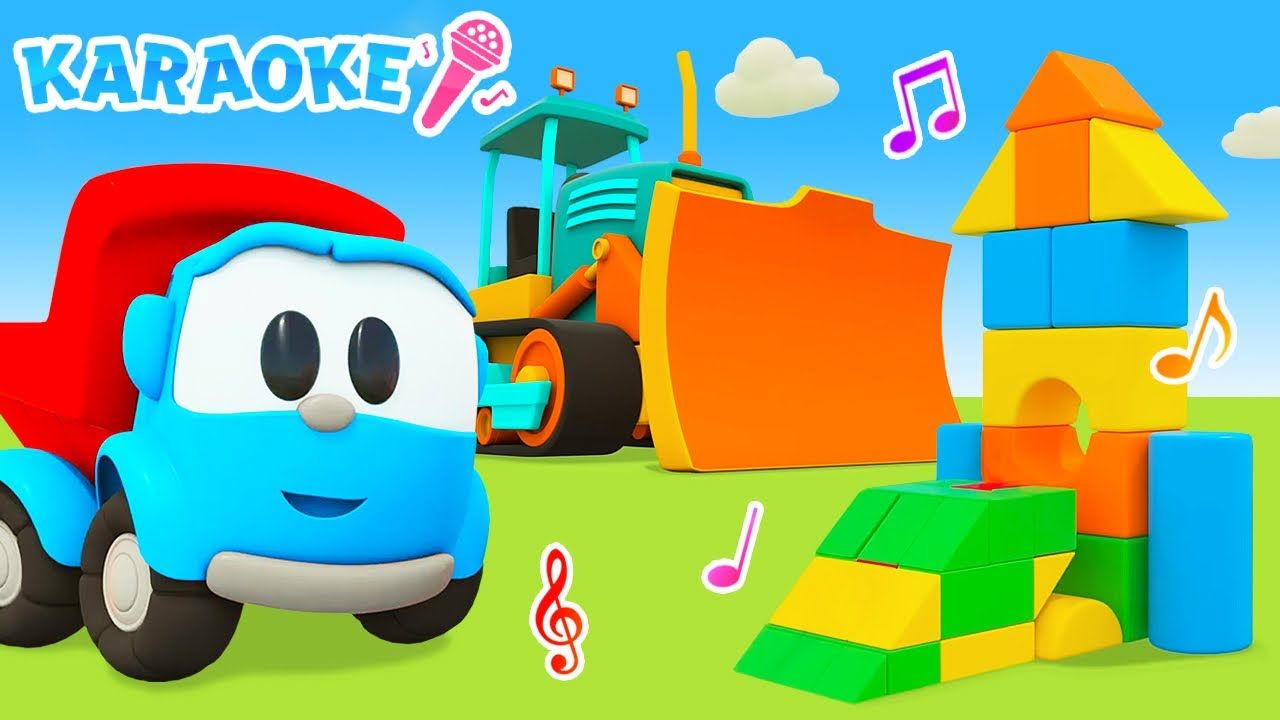 1280x720 Let's start the construction! Leo the truck builds a bulldozer and a fire truck with songs for kids