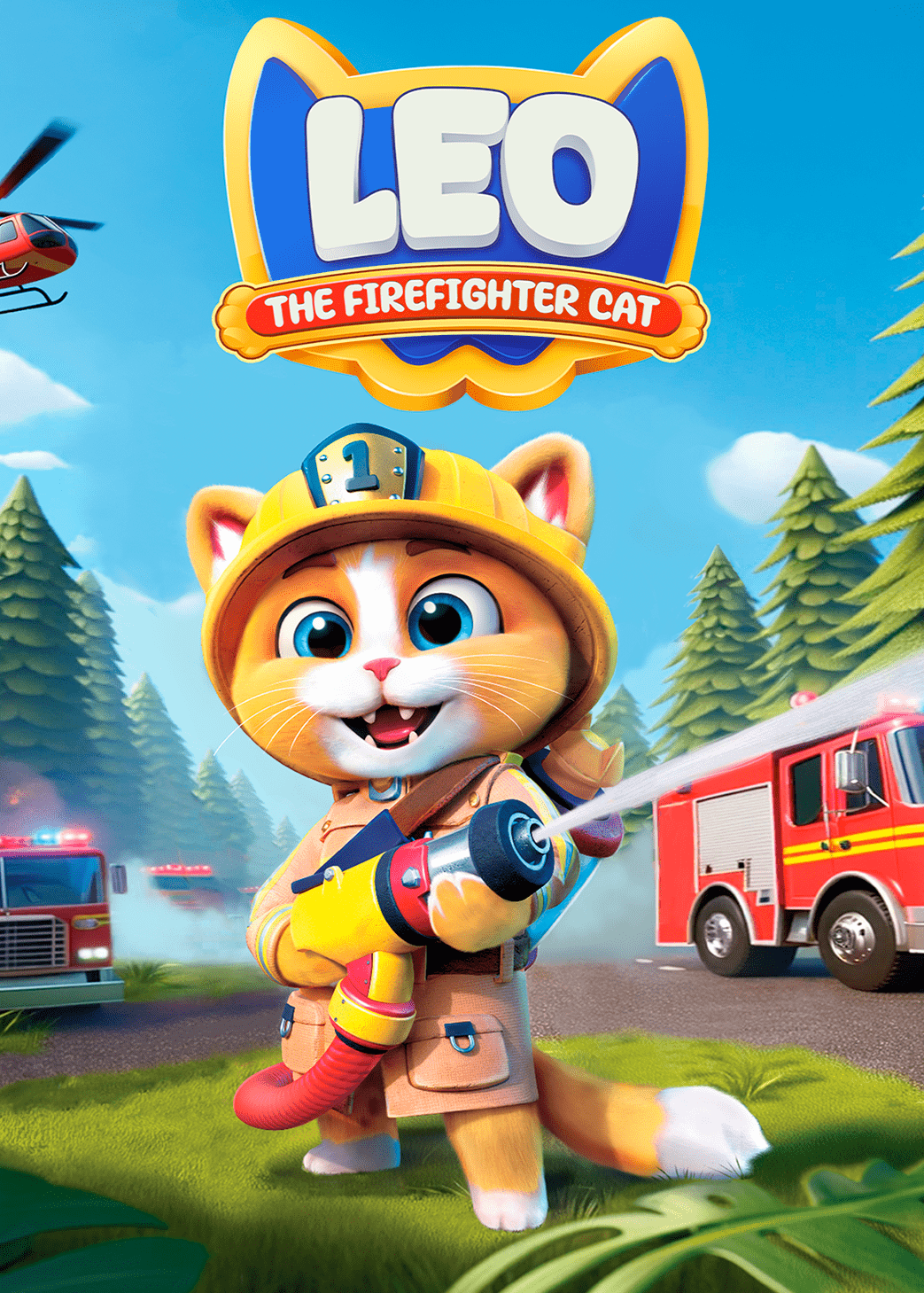 1043x1459 Meridiem Games. Leo the Firefighter Cat