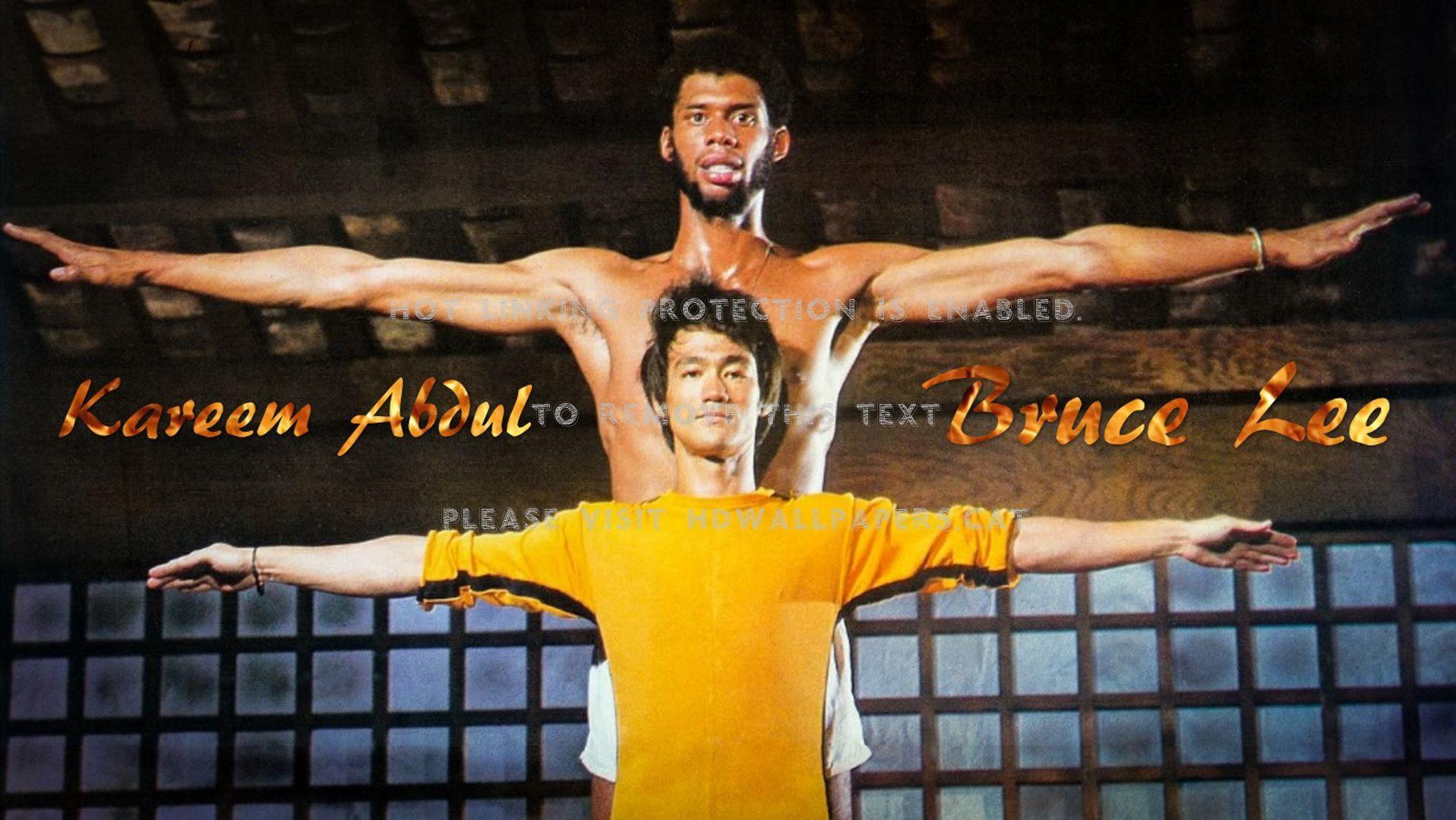 1917x1080 Bruce Lee & Kareem Abdul Jabbar Wallpaper