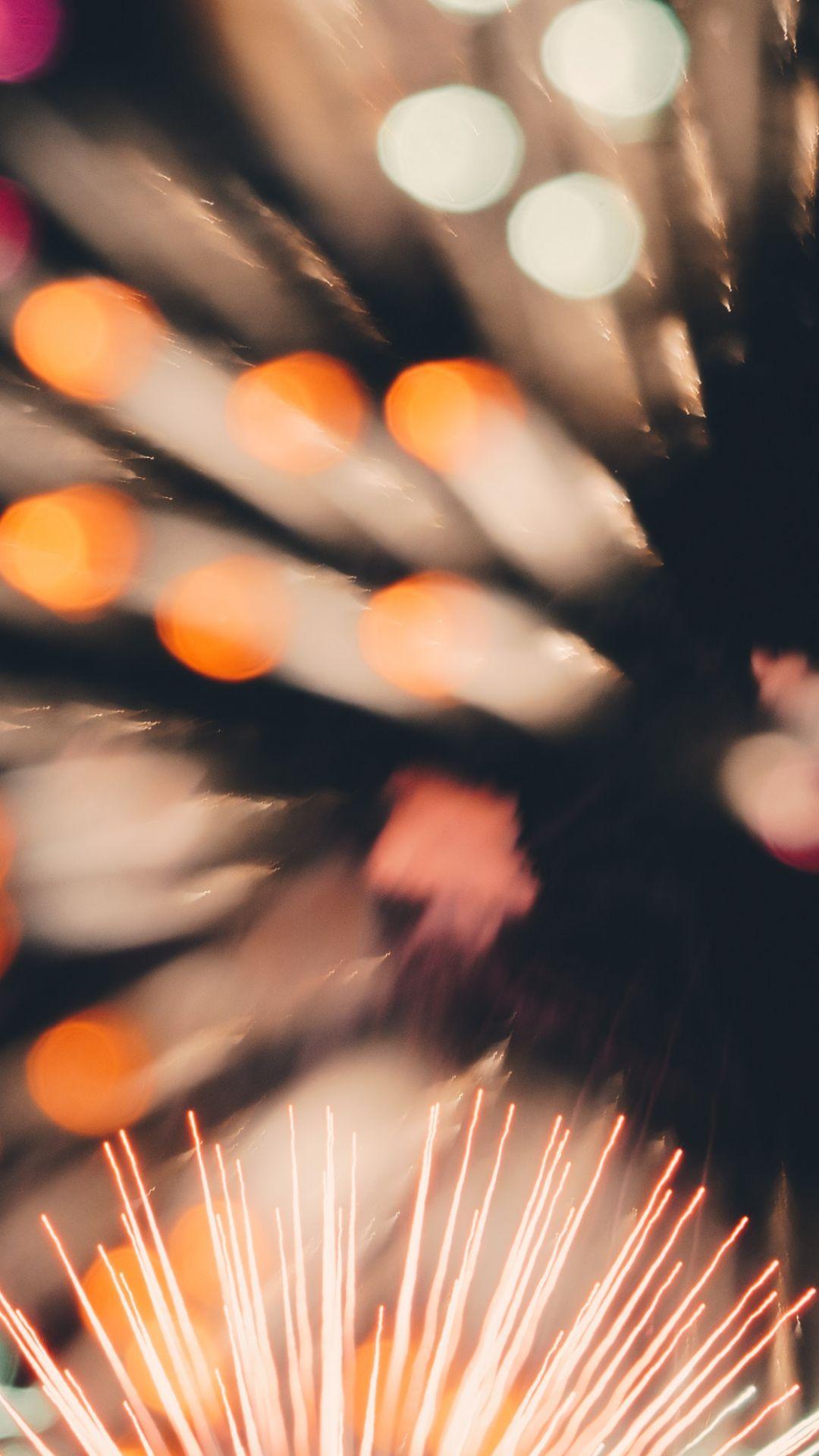 1080x1920 Firework Blur iPhone Wallpaper