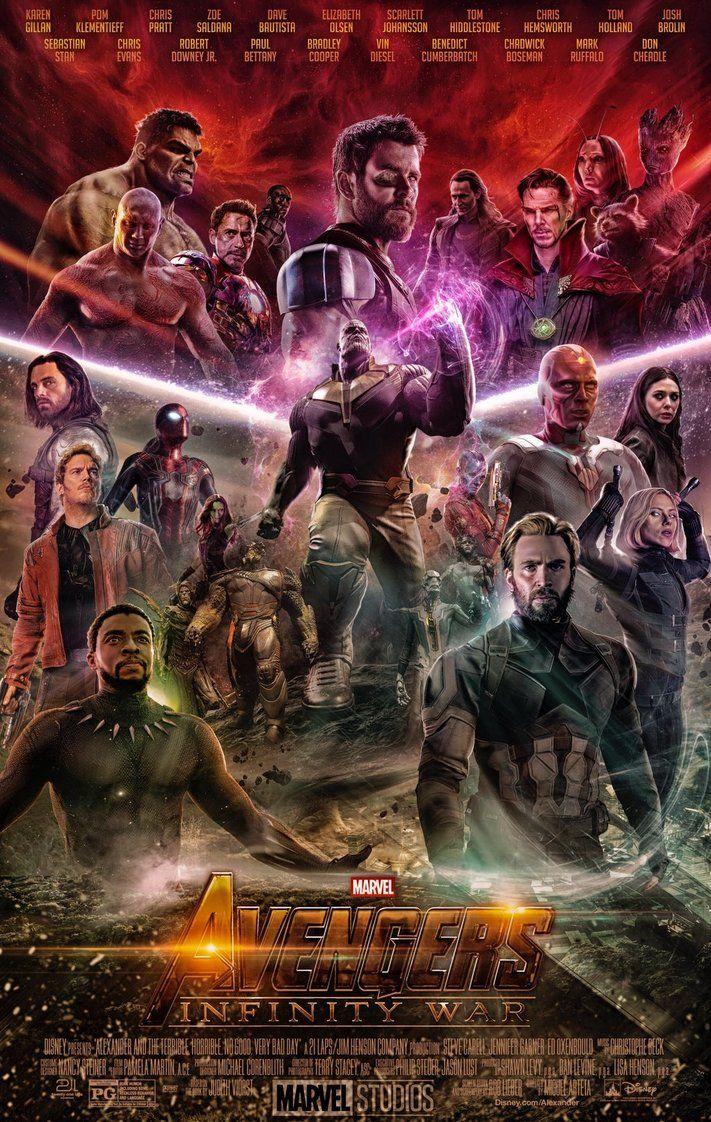 711x1122 Avengers infinity war poster 2018