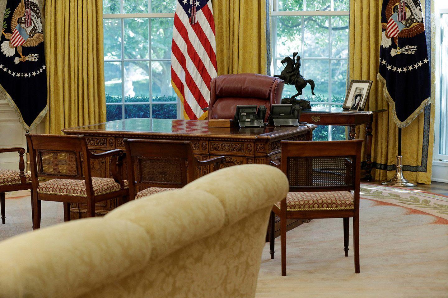white house oval office zoom background