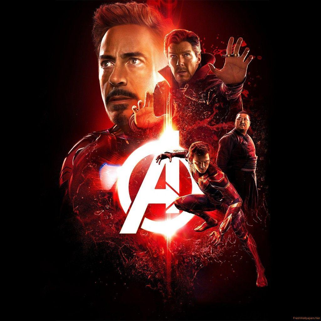 1024x1024 Avengers Infinity War 2018 Reality Stone Poster 4k wallpaper