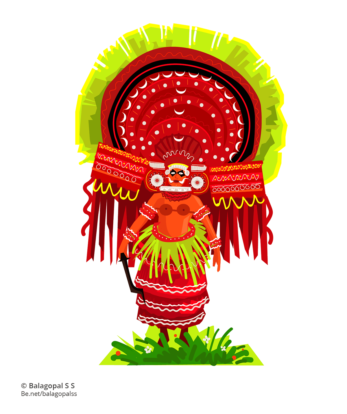 1200x1432 Theyyam png 3 PNG Image