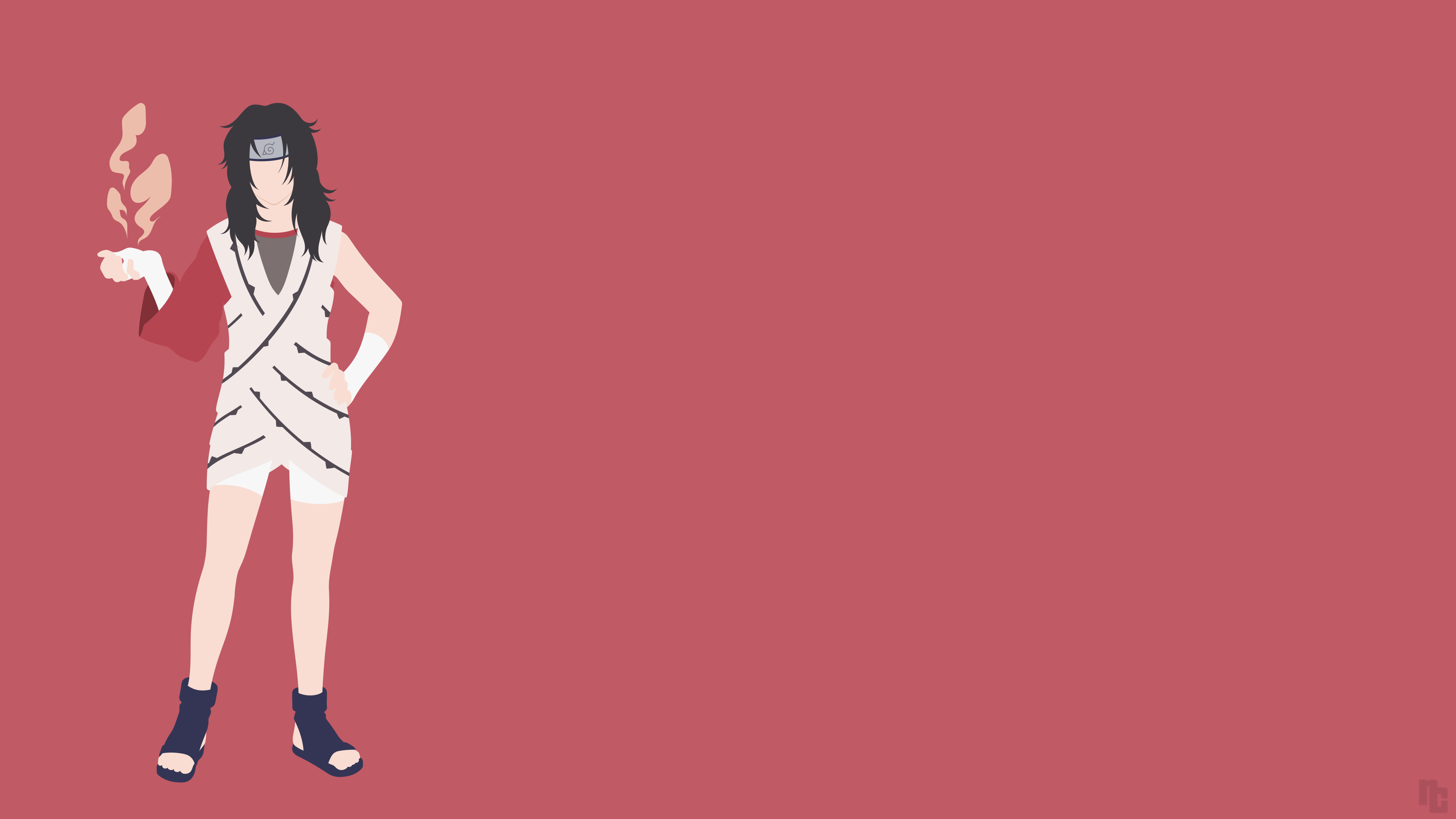 3840x2160 Naruto Yuhi Minimalist Wallpaper