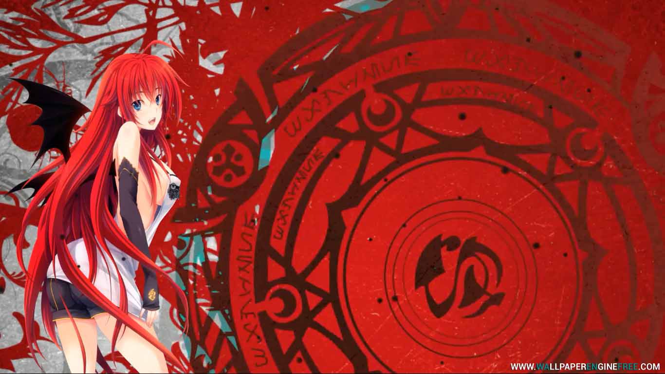 1366x768 Highschool DxD Rias HD Live Wallpaper Engine Free