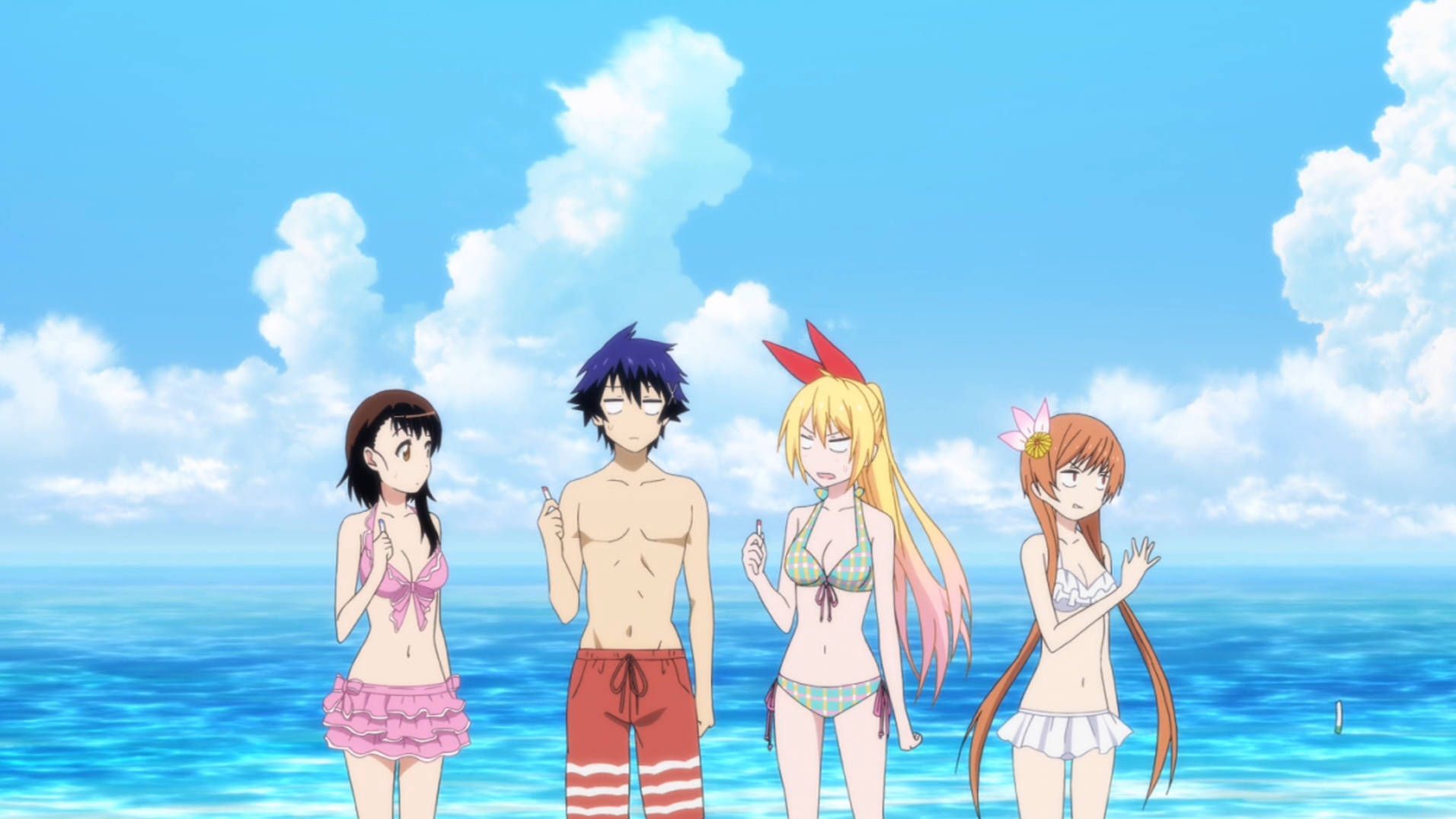 1912x1076 Download Beach Vacation Nisekoi Anime Wallpaper