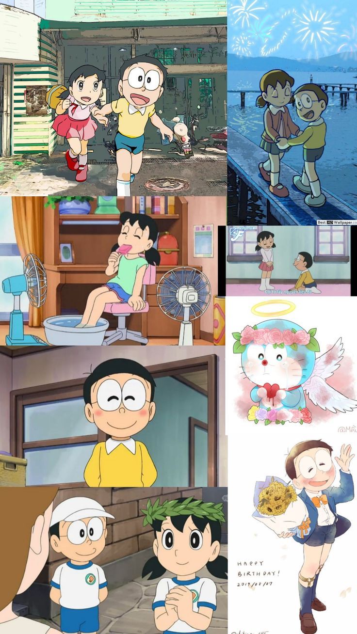 736x1308 Nobita Shizuka Full Screen wallpaper