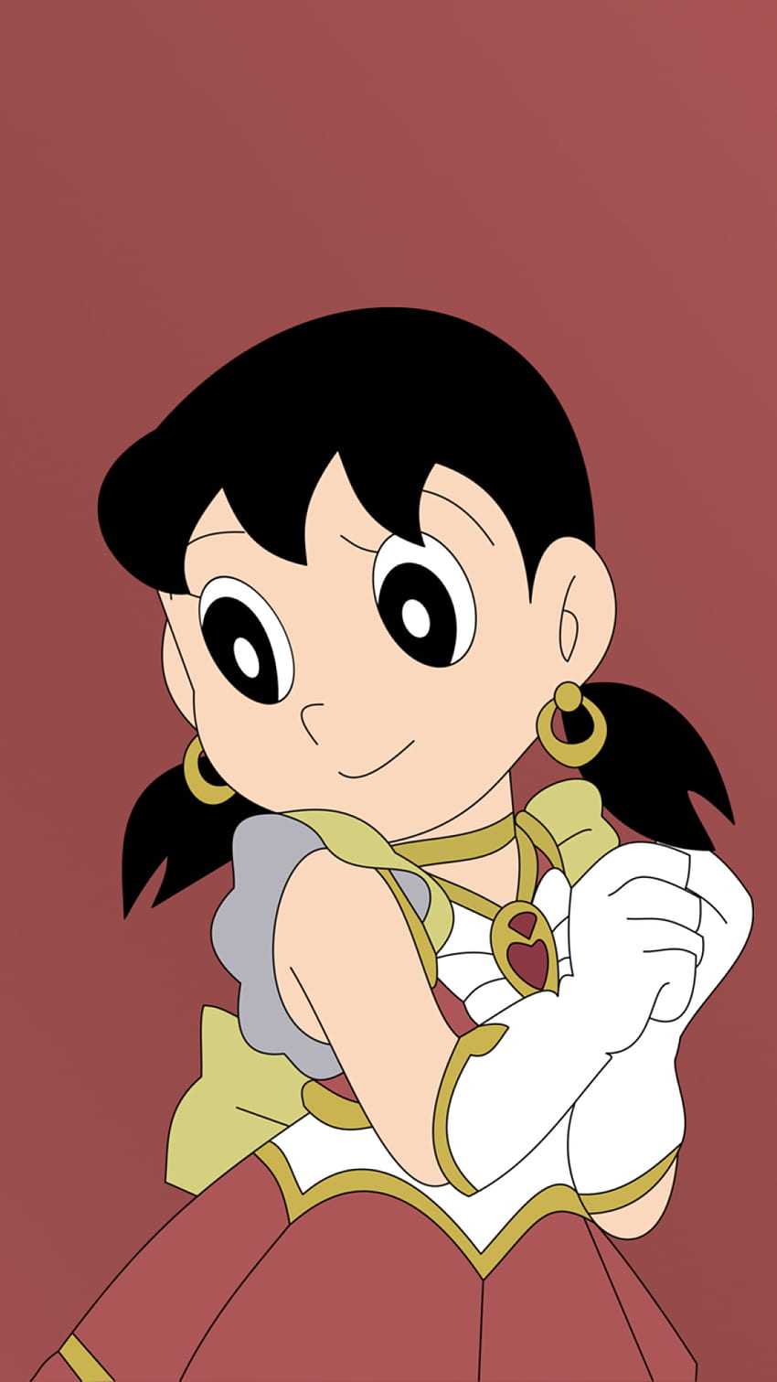 850x1511 Shizuka Minamoto Minimalist iPhone 6s, 6 Plus and Pixel XL, One Plus 3t, Cartoon, , and Background, Shizuka Doraemon HD phone wallpaper