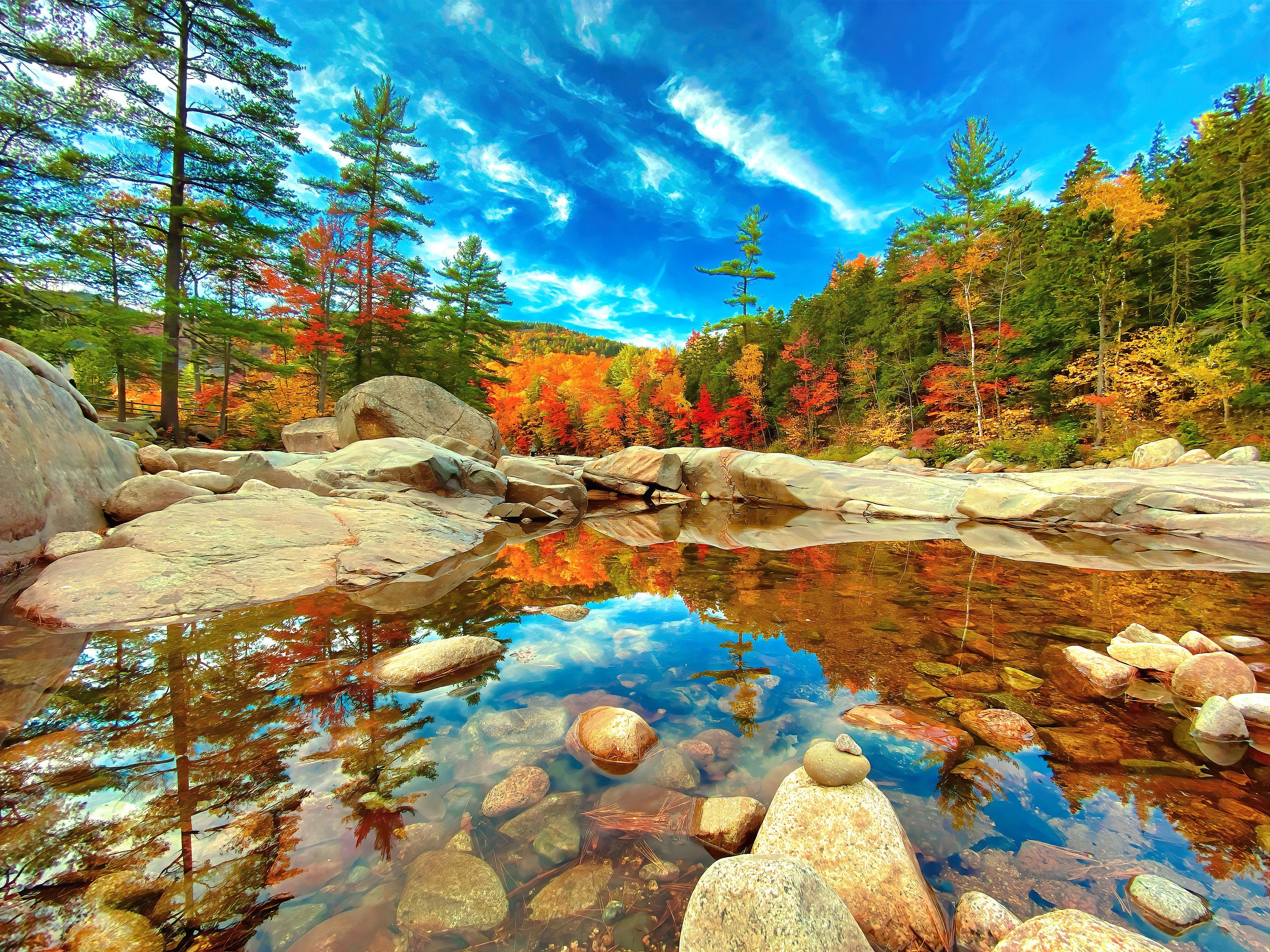 3000x2250 New Hampshire Fall, White Mountains, Kancamagus Highway, Fall Wall Decor