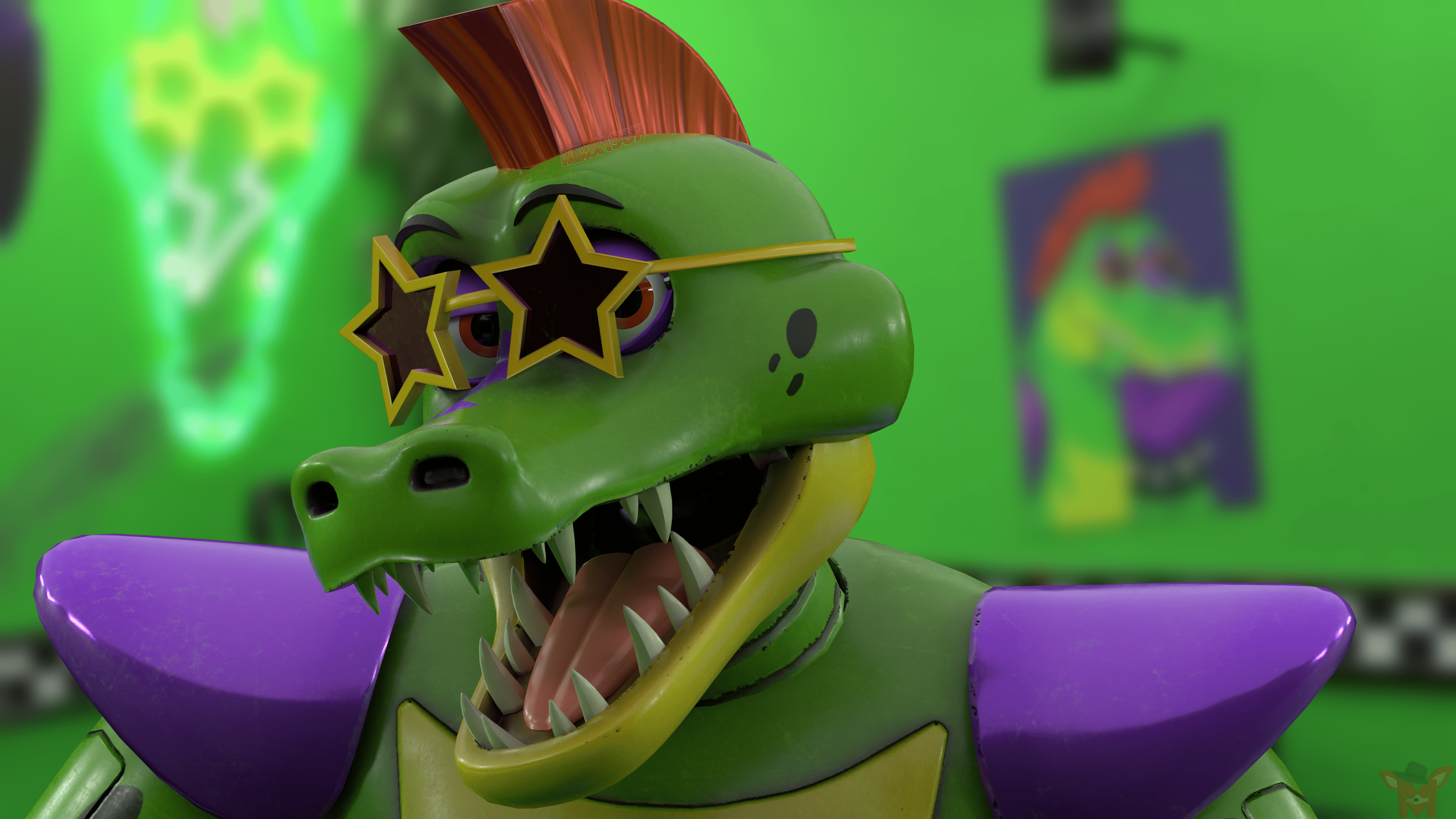 4000x2250 Montgomery Gator 4K Ultra HD. Five Nights at Freddy's Security Breach Wallpaper
