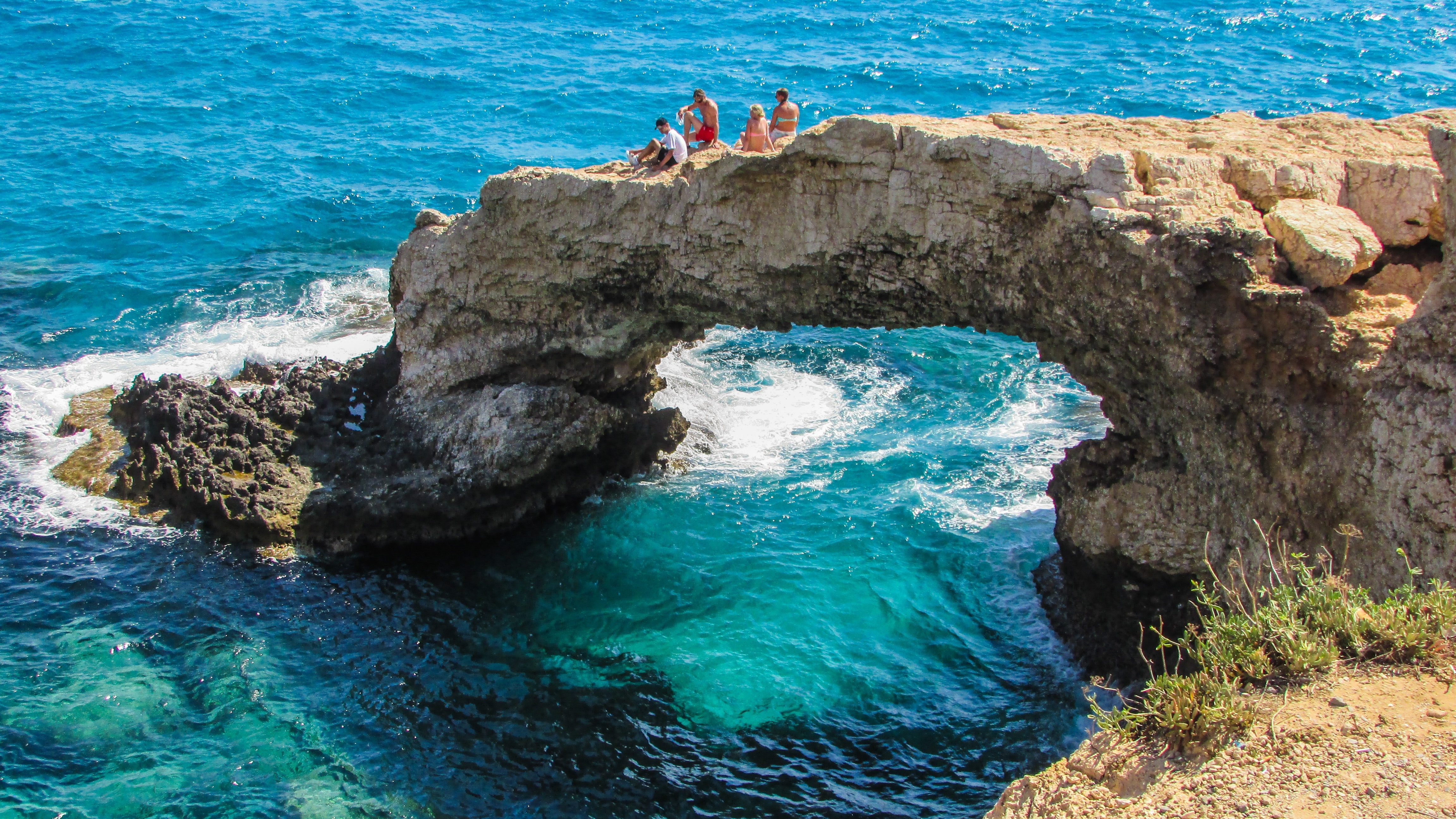 4608x2592 Sea, Ayia Napa, Cyprus, Rock, sea, water free image