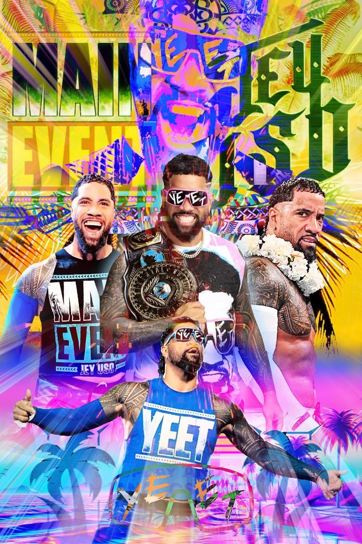 736x1104 Jey Uso IC Title Metal Poster
