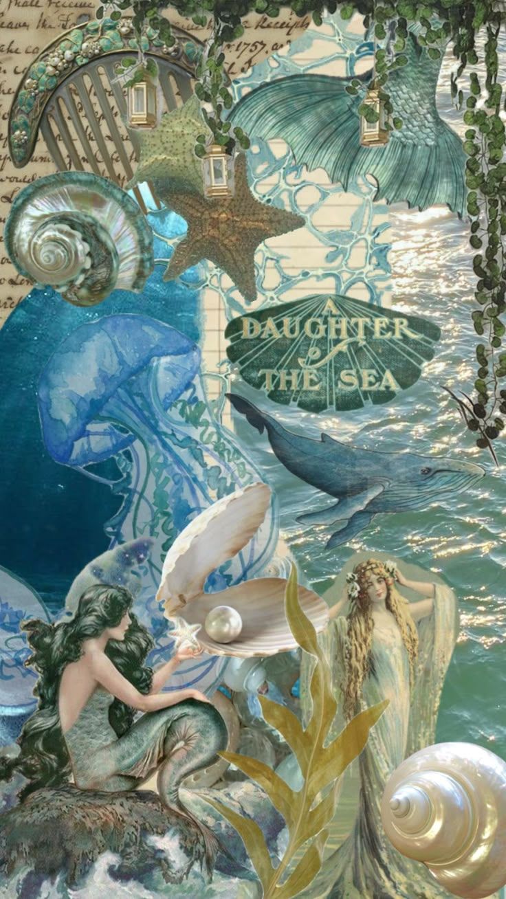 736x1308 mermaidcore #wallpaper #wallpapercollage #ocean #oceanaesthetic #mermaid #mermaidaesthetic #collage