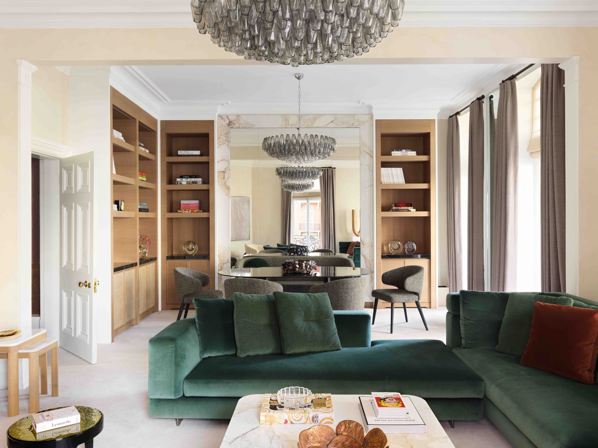 2000x1499 Home Tour: See How A Gold Wallpaper Adds Instant Glamour To This London Apartment