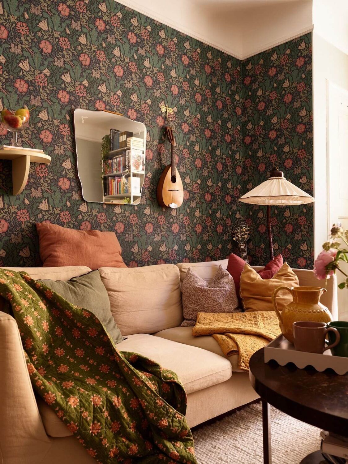 1125x1500 A Cozy 1920s Apartment with Original Details and Wallpaper