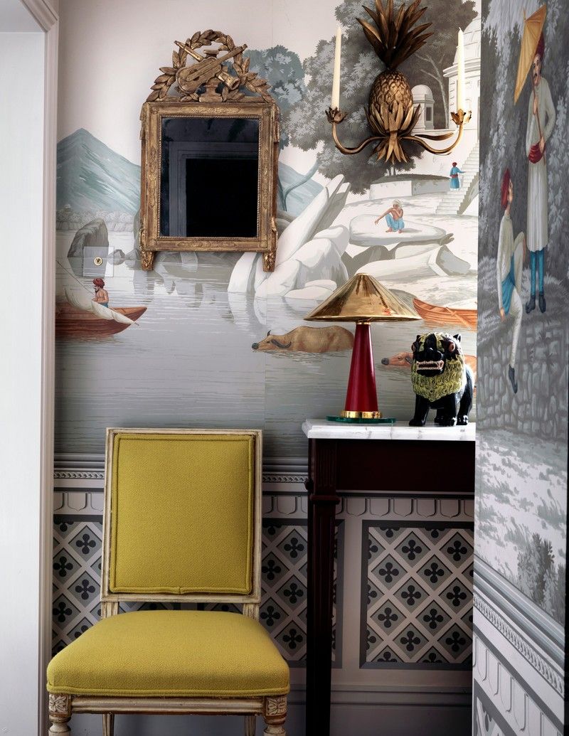 800x1035 Inside the de Gournay Sisters's London Apartment