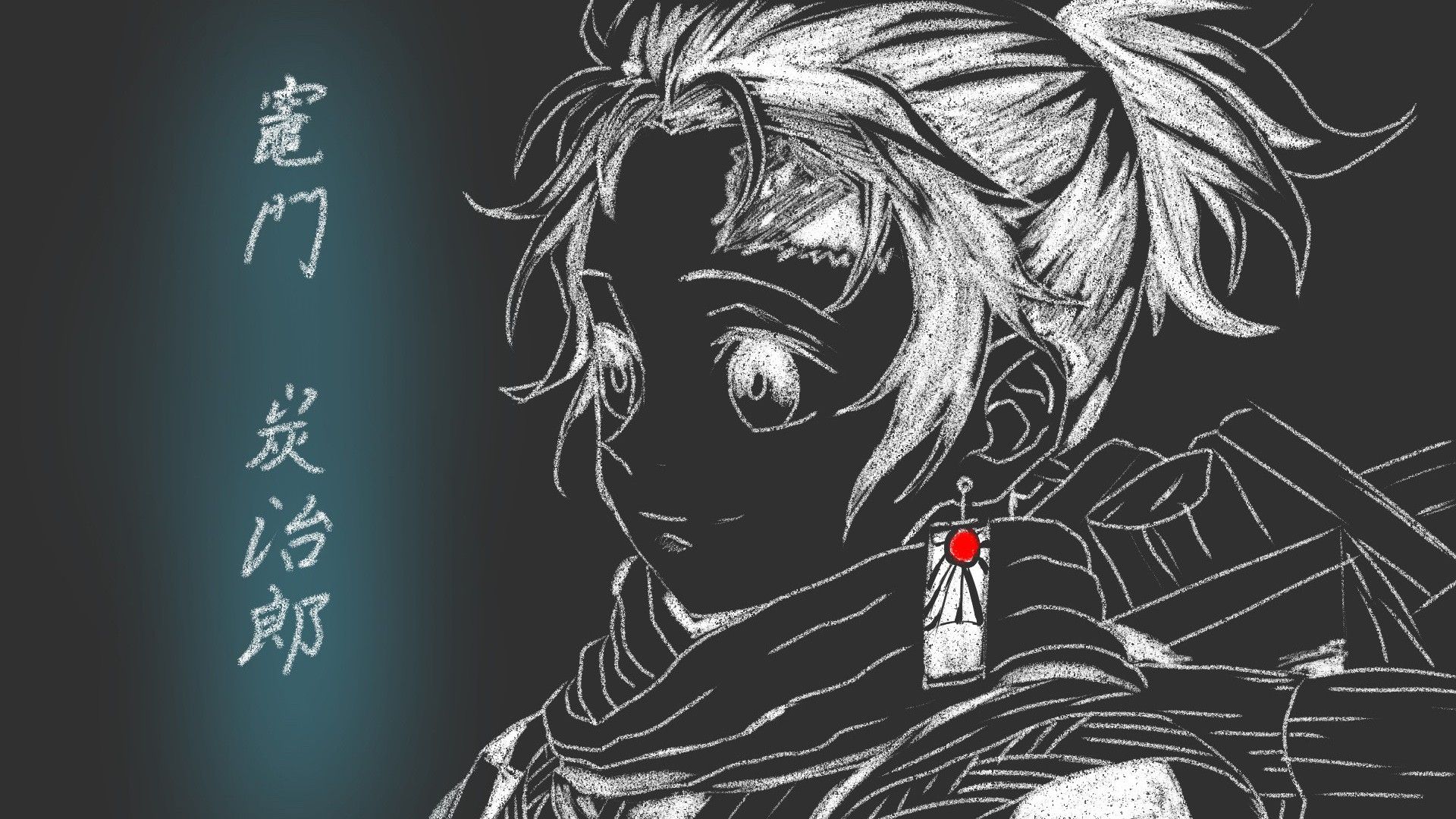 1920x1080 Demon Slayer Art Of Tanjirou Kamado With Black Background HD Anime Wallpaper