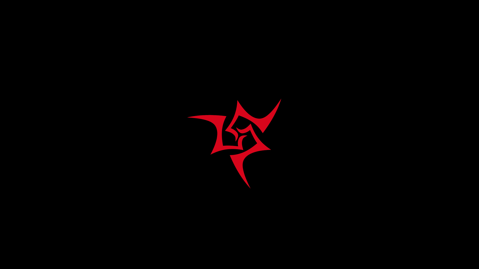 1920x1080 The red symbol on a black background, anime night stay Desktop wallpaper 1920x1080