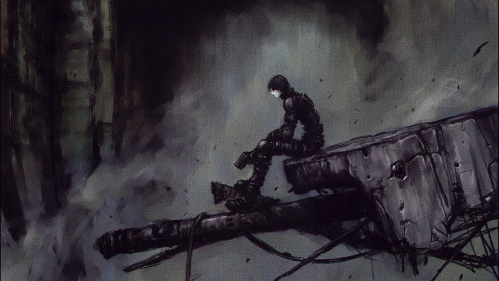 1920x1080 HD Wallpaper: Embrace the Darkness of Anime in Blame!