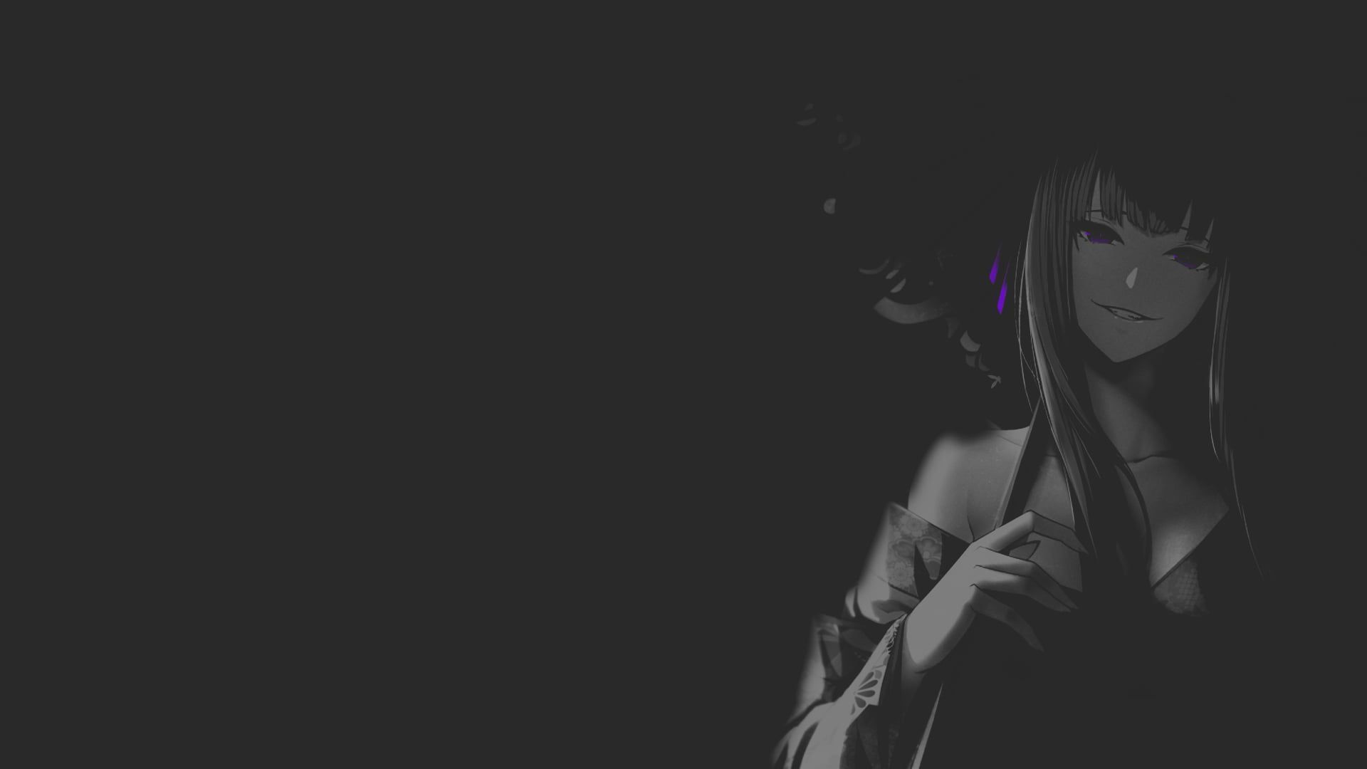 1920x1080 Black Anime Girl Wallpaper, HD Background