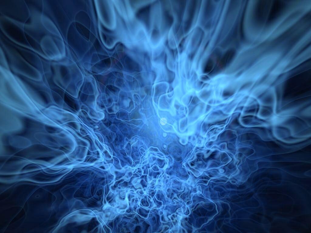 1024x768 Blue Flames hình nền