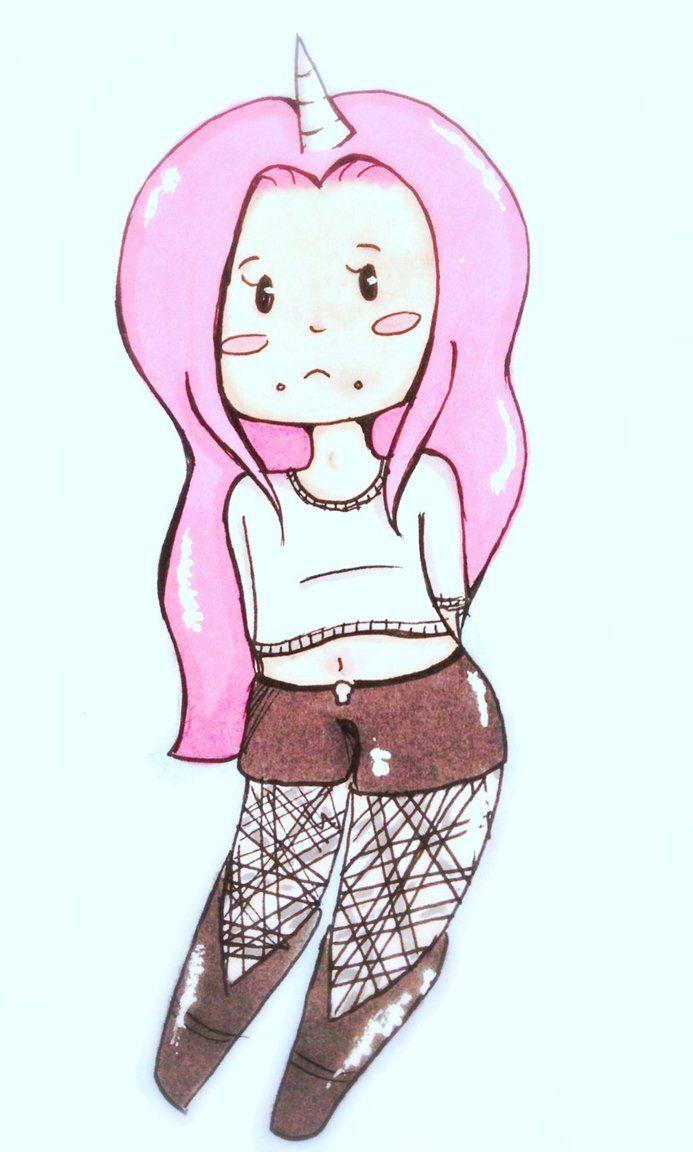 693x1152 Unicorn girl chibi