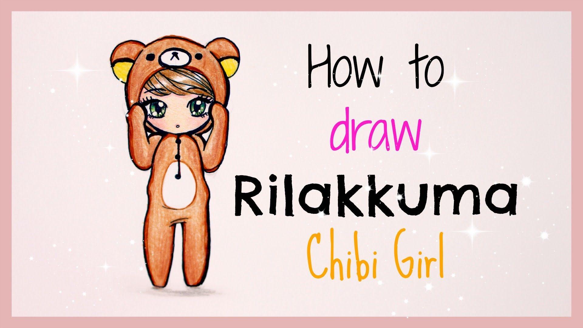 1920x1080 ❤ Drawing Tutorial to Draw Rilakkuma Chibi Girl ❤