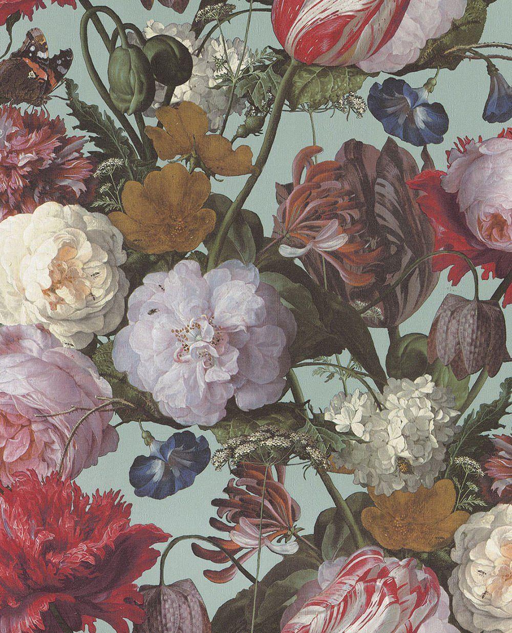 1000x1236 Floral Masterpiece Wallpaper Colours