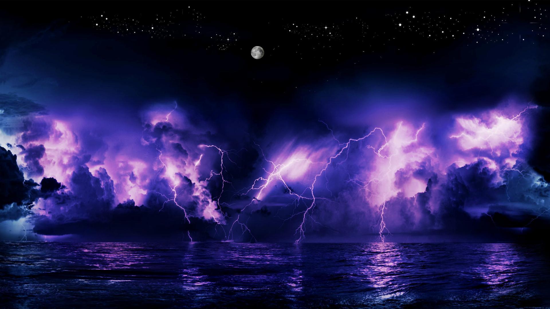 1920x1080 Free Top Lightning Storm Wallpaper