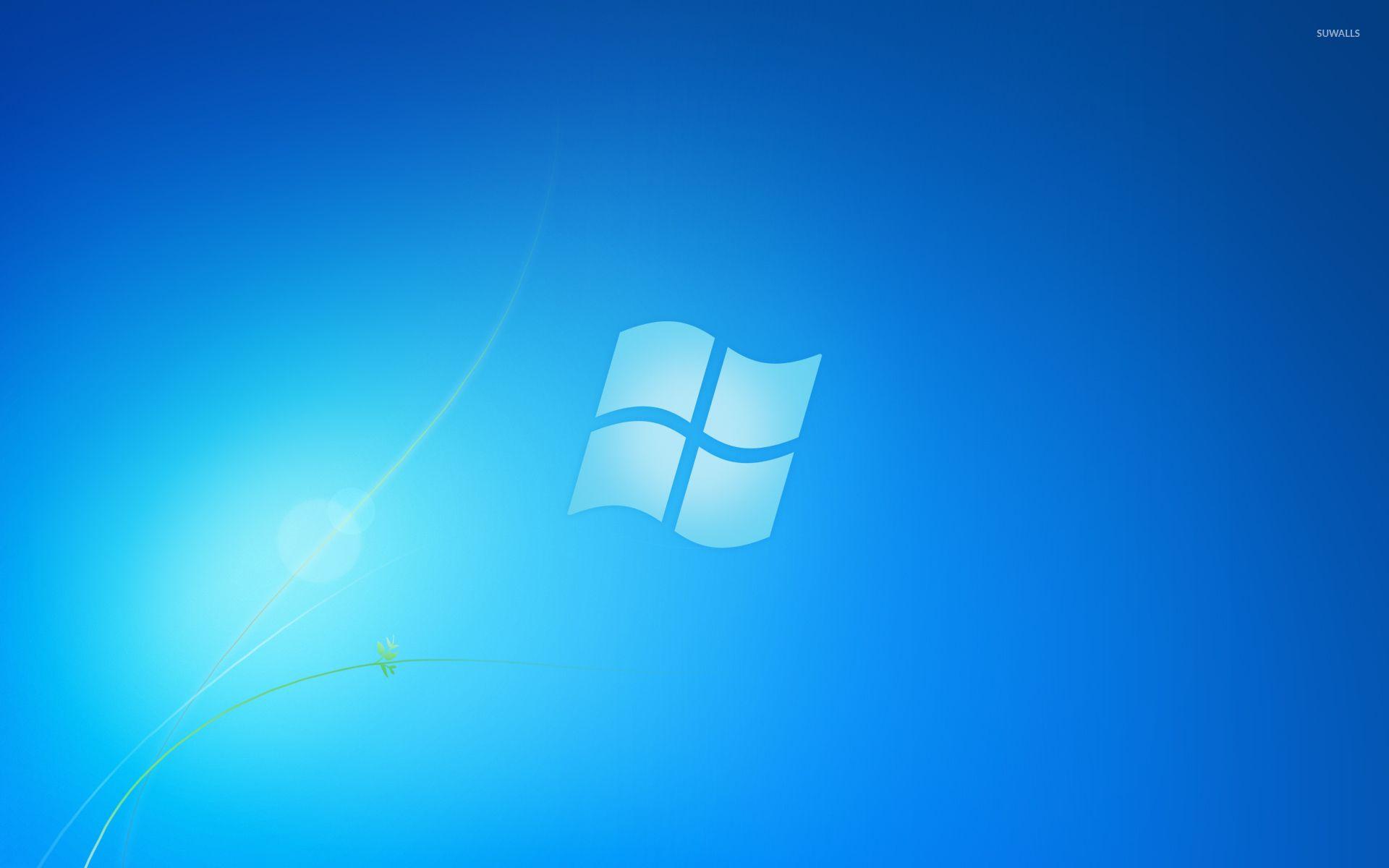 Hình nền logo Windows 7 màu xanh 1920x1200 - Hình nền máy tính