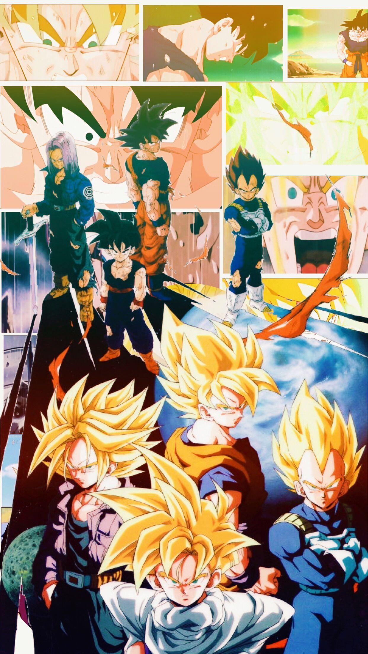 1242x2208 Ain't no school like old school. Dragon ball wallpaper, Anime