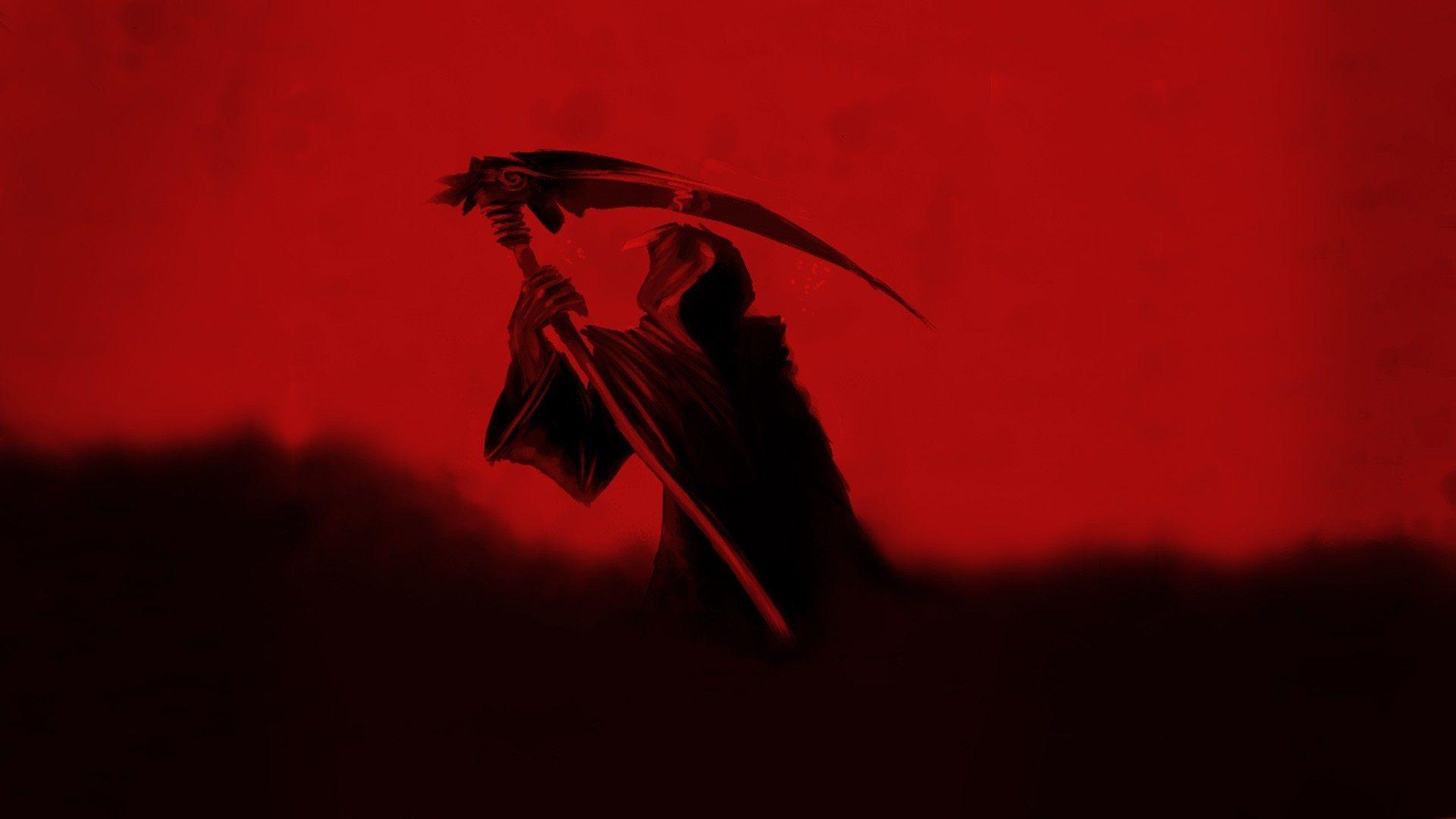 1920x1080 Dark Red Wallpaper HD And Black Reaper Wallpaper