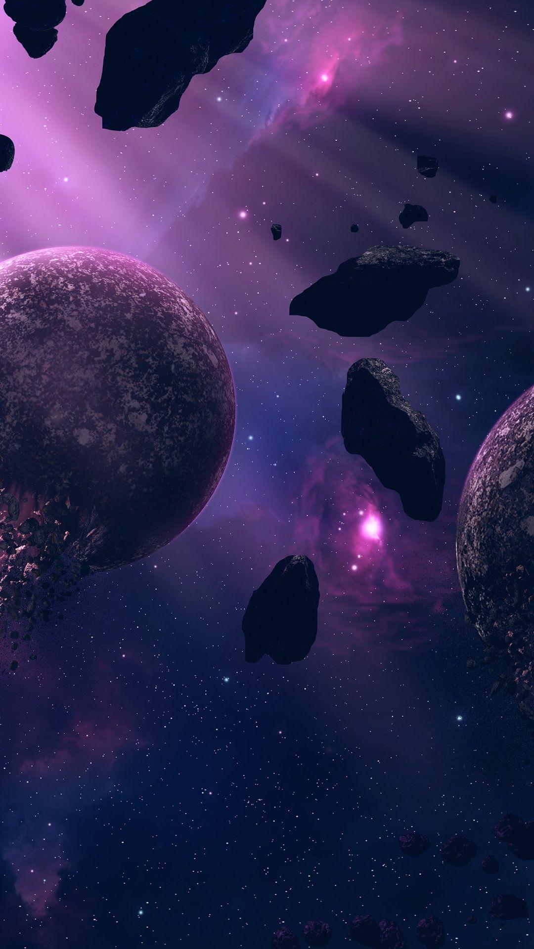 Purple Space Phone Wallpapers  Top Free Purple Space Phone Backgrounds   WallpaperAccess