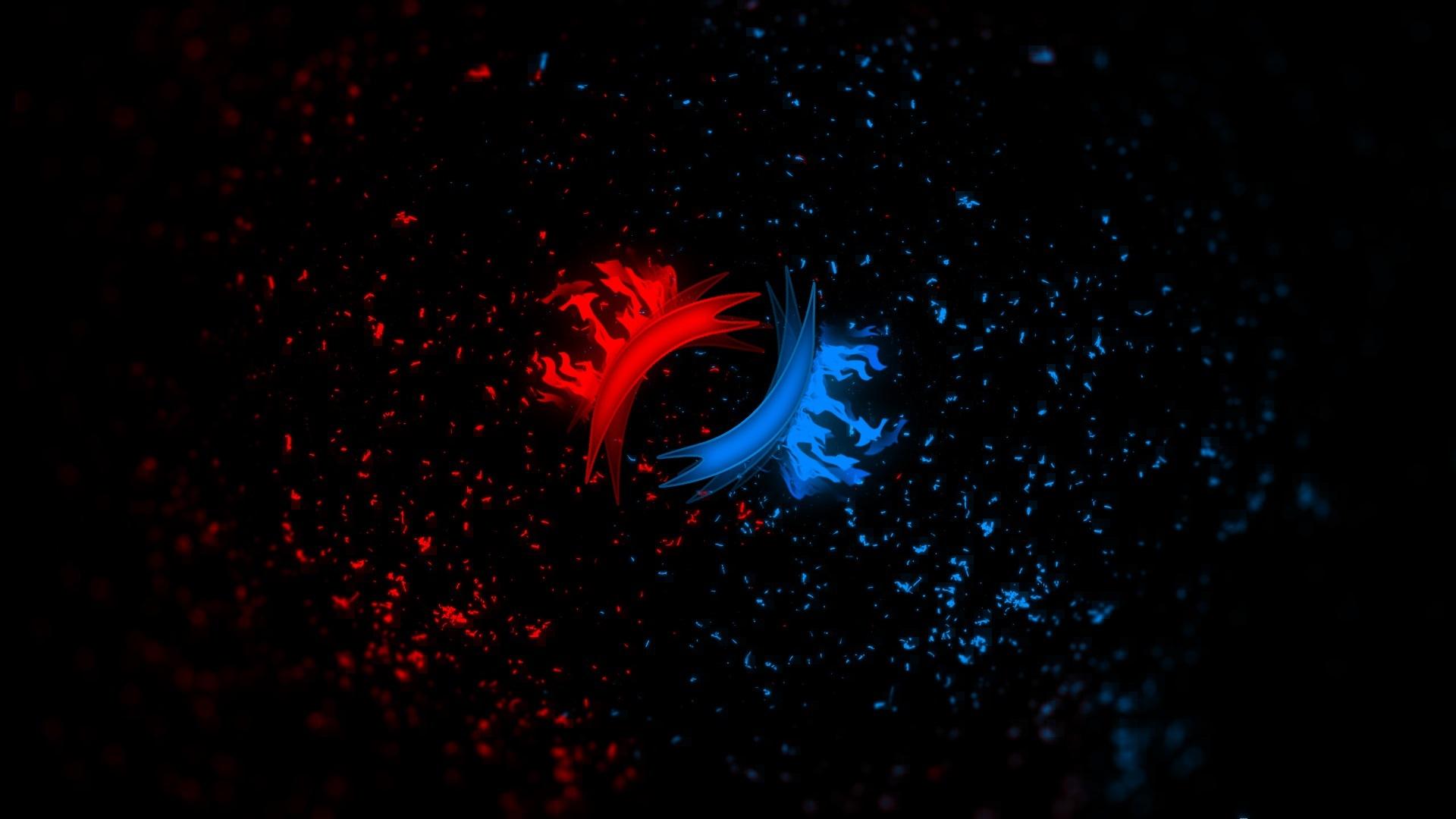 1920x1080 Red Vs Blue Desktop Wallpaper, 0.44 Mb