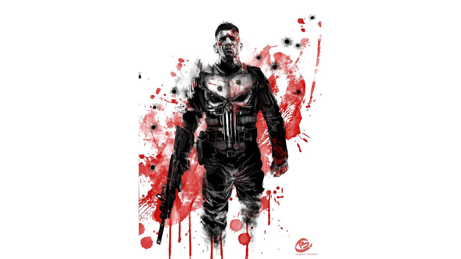 1600x900 Punisher 4K Art 1600x900 Resolution Wallpaper, HD