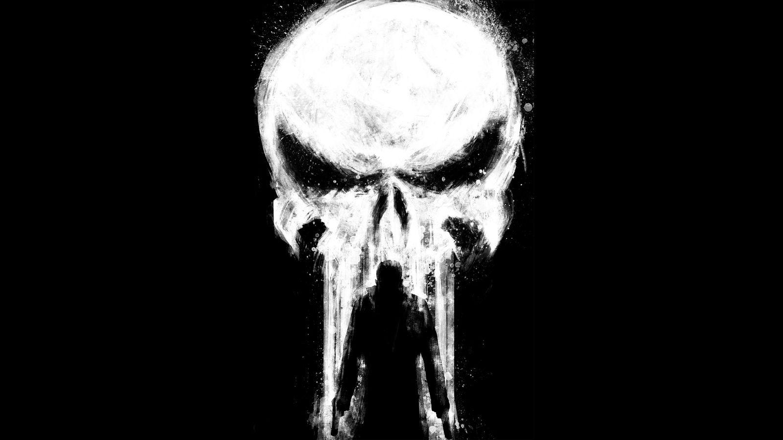 1600x900 Punisher Paint Art 1600x900 Resolution HD 4k Wallpaper