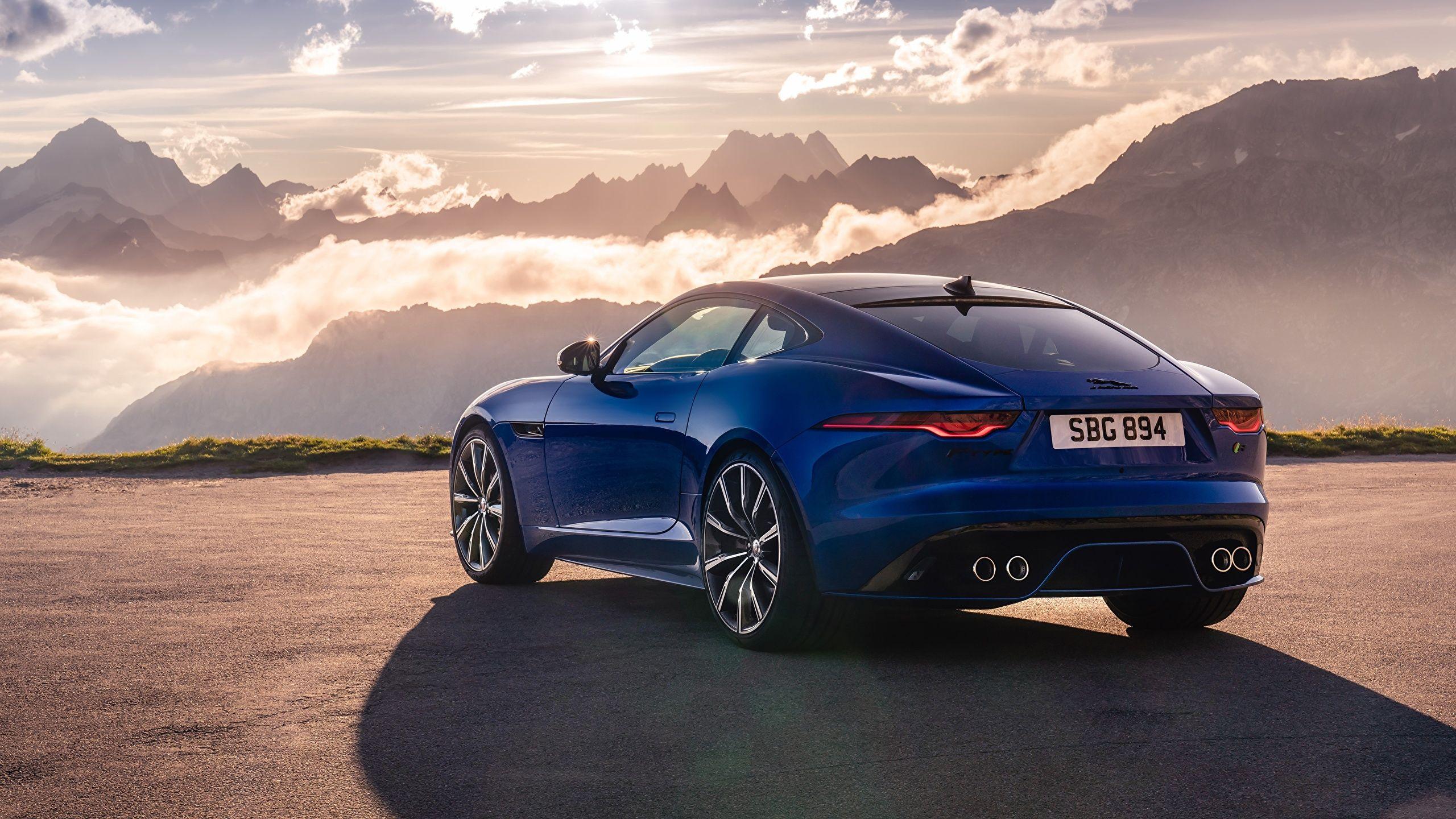 2560x1440 Desktop Wallpaper Jaguar F Type R, 2021 Coupe Blue 2560x1440