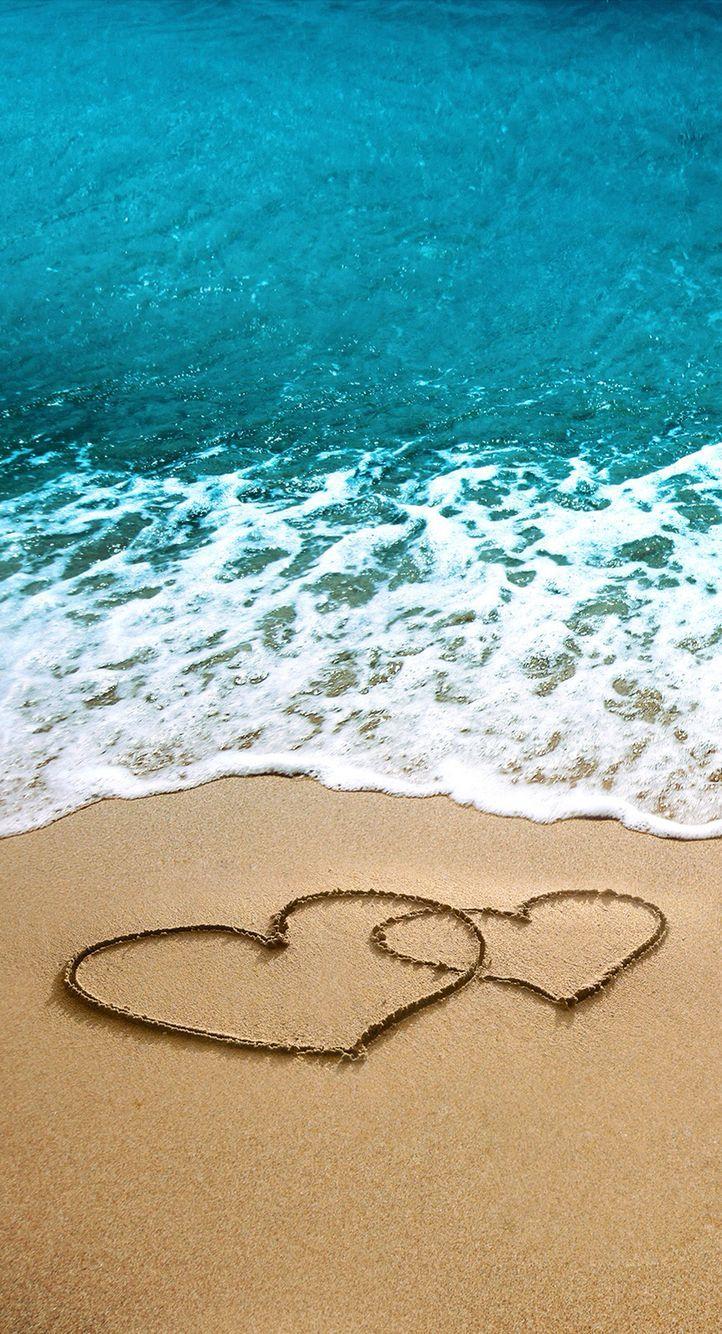 Heart Beach Wallpapers - Top Free Heart Beach Backgrounds - WallpaperAccess