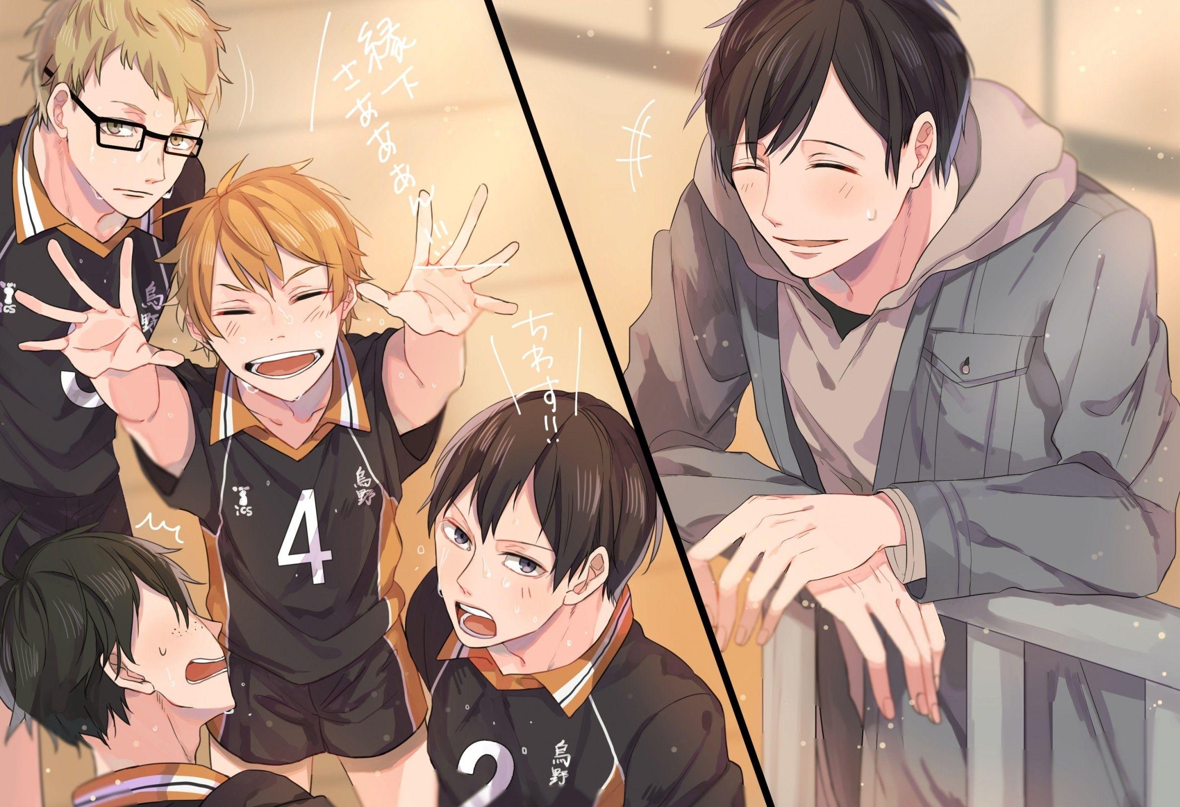 2375x1625 Tải xuống 2375x1625 Haikyuu, Kageyama Tobio, Ennoshita Chikara