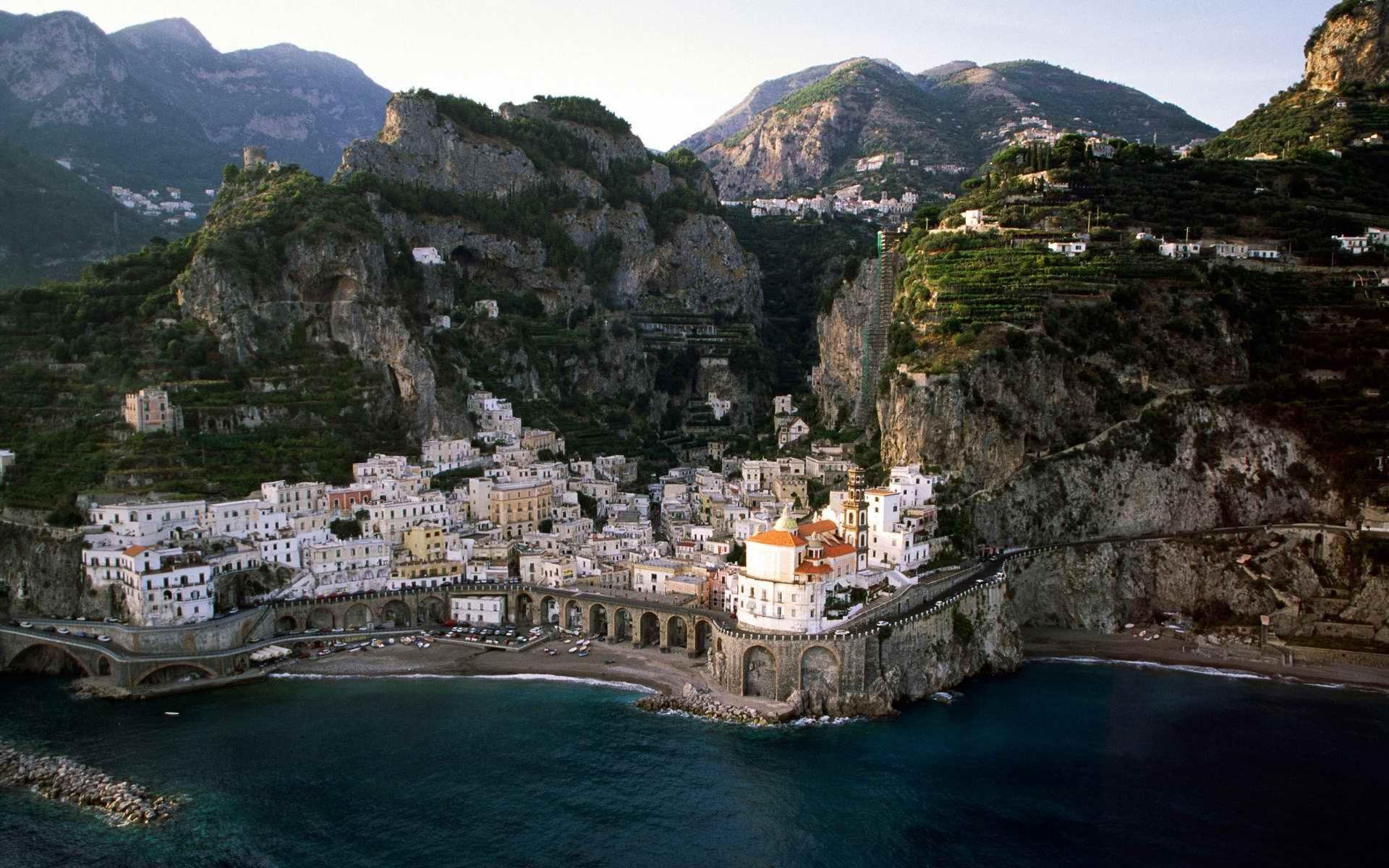1920x1200 Amalfi Coast Atrani Italy wallpaper. Amalfi Coast Atrani Italy