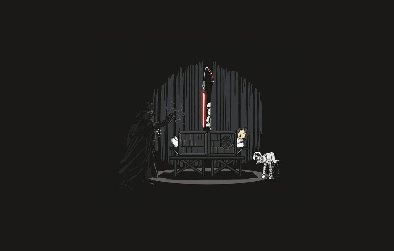 1332x850 Wallpaper Star Wars, theatre, Darth Vader, lightsaber, the trick