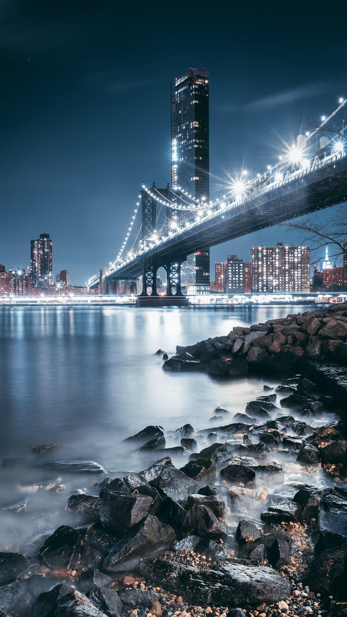 1440x2560 Bay Bridge Night 4K Wallpaper</a> Wallpaper